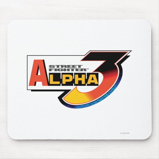 Tapis De Souris Logo de l'alpha 3 de Street Fighter (Devant)