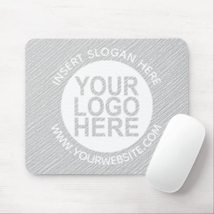 Tapis De Souris Logo de l'entreprise personnalisée Gris promotionn
