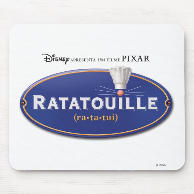 Tapis De Souris Logo de Ratatouille Movie Design Disney (Devant)