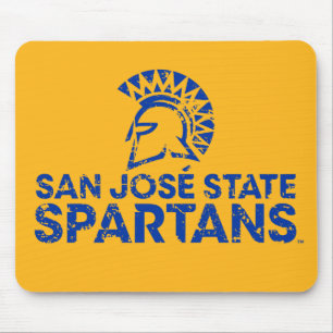 Tapis De Souris Logo de San Jose State Spartans avec marquage de m