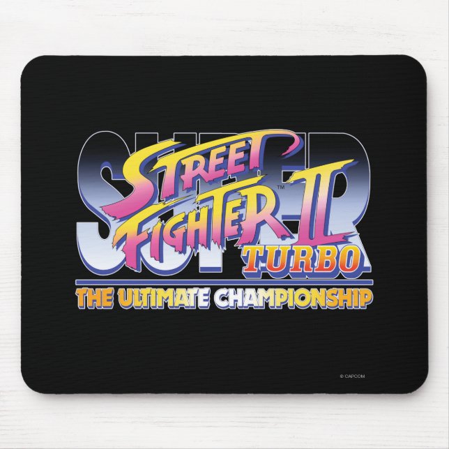 Tapis De Souris Logo de Street Fighter II Turbo UC (Devant)