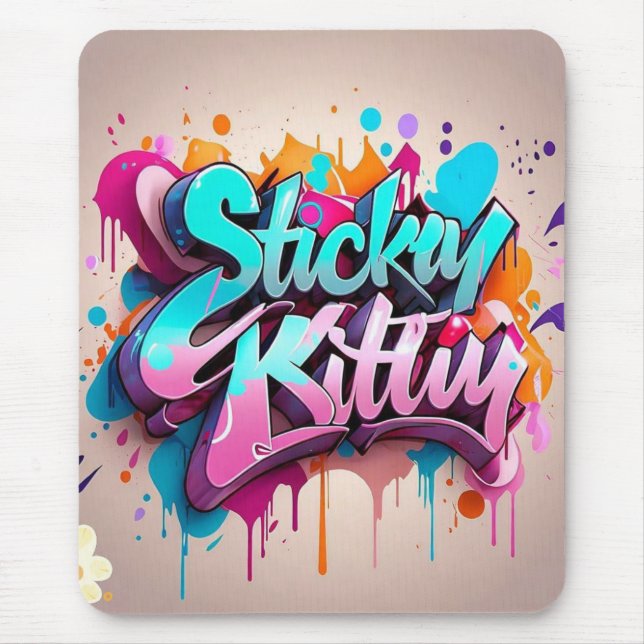 Tapis De Souris "Logo de style urbain" (Devant)