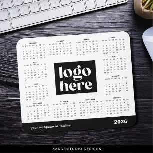 Tapis De Souris Logo d'entreprise 2026 Calendrier complet Pad de s