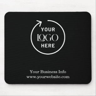 Tapis De Souris Logo d'entreprise Entreprise Marque Noir