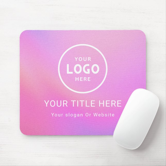 Tapis De Souris Logo d'entreprise minimaliste moderne (Avec souris)