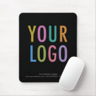 Logo d'entreprise personnalisé Black Mouse Pad pro