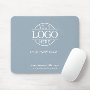 Tapis De Souris Logo d'entreprise personnalisé bleu pour promotion