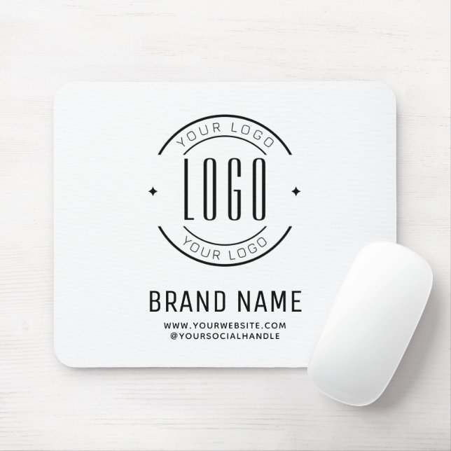 Tapis De Souris Logo d'entreprise personnalisée moderne marque com (Avec souris)