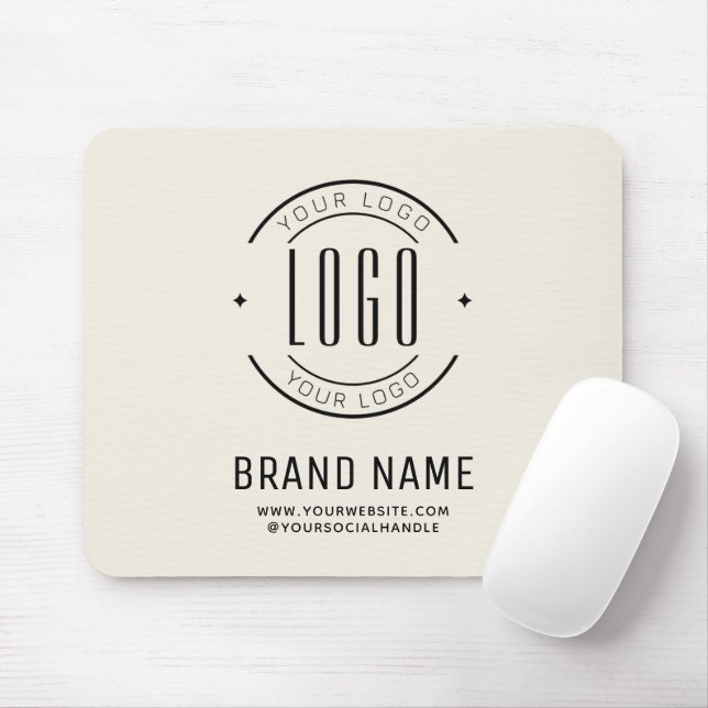 Tapis De Souris Logo d'entreprise personnalisée moderne marque com (Avec souris)