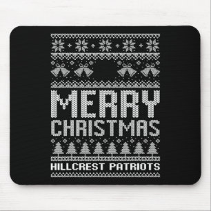 Tapis De Souris Logo des Patriotes de Hillcrest Joyeux Noël Douleu