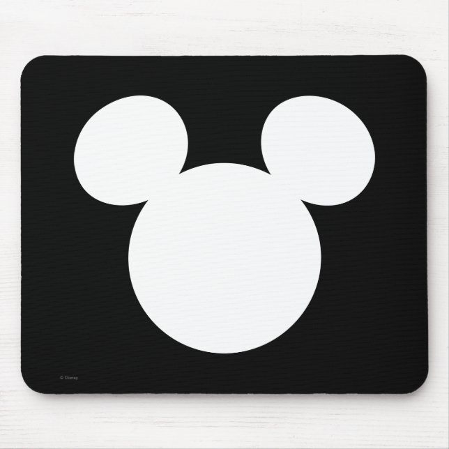 Tapis De Souris Logo Disney | Silhouette Mickey (Devant)