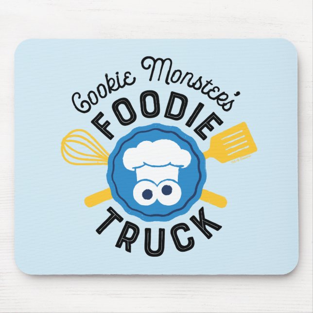 Tapis De Souris Logo du camion fourré de Cookie Monster (Devant)