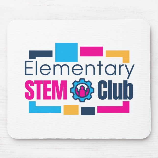 Tapis De Souris Logo du club STEM élémentaire Plaque de souris (Devant)