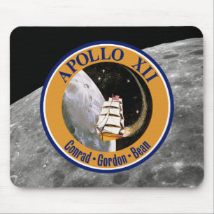 Tapis De Souris Logo du patch de mission Apollo 12
