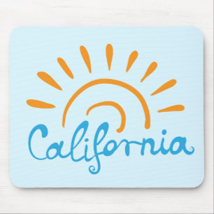 Tapis De Souris Logo ensoleillé de la Californie
