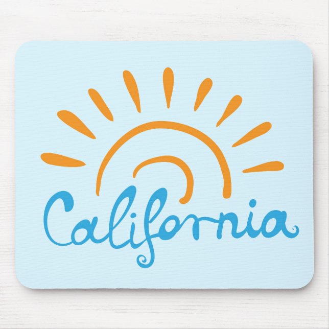 Tapis De Souris Logo ensoleillé de la Californie (Devant)