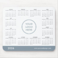 Tapis de souris Logo Entreprise Calendrier personn
