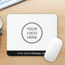 Tapis de souris Logo Entreprise Minimal Moderne No