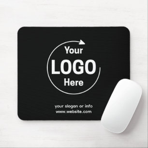 Tapis De Souris Logo   Entreprise Société d'entreprise Marque Noir