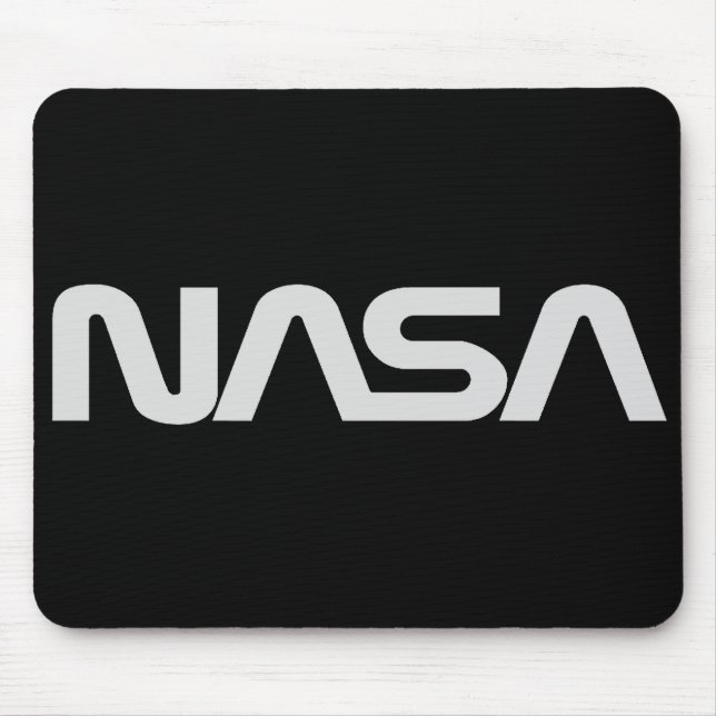 Tapis De Souris Logo gris de ver de la NASA (Devant)