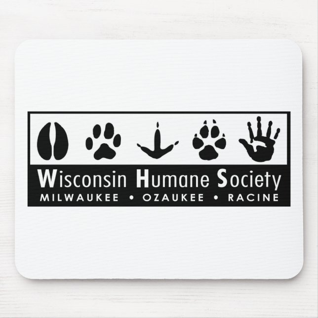 Tapis De Souris Logo humanitaire de société du Wisconsin (Devant)