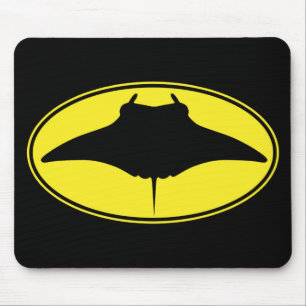 Tapis De Souris Logo Manta Ray Silhouette