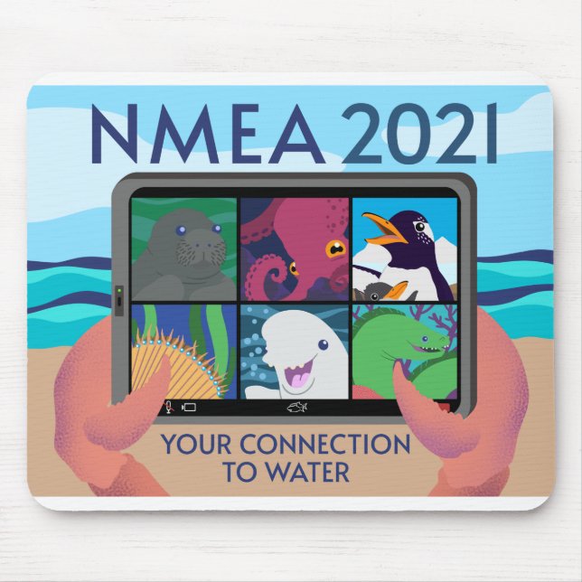 Tapis De Souris Logo NMEA 2021 - Complet (Devant)