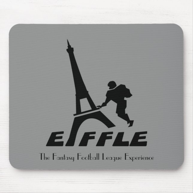 Tapis De Souris Logo noir Mousepad d'Eiffle (Devant)