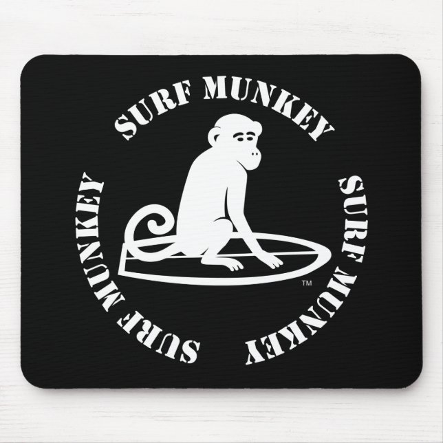 Tapis De Souris Logo officiel de Munkey de surf pour des milieux (Devant)