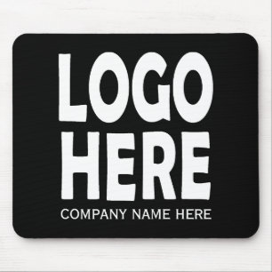 Tapis De Souris Logo personnalisé d'entreprise blanche moderne