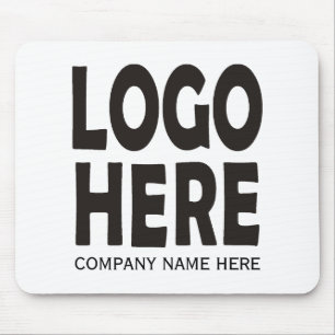 Tapis De Souris Logo personnalisé d'entreprise noire