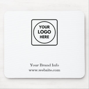 Tapis De Souris Logo personnalisé   Design corporatif minimaliste 