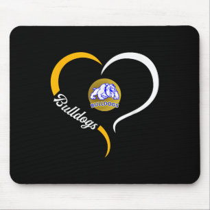 Tapis De Souris Logo Princeton Bulldogs Demi-Coeur Slogan Hs