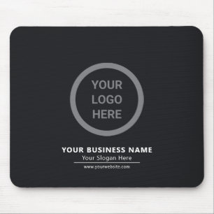 Tapis De Souris Logo professionnel personnalisé noir et blanc
