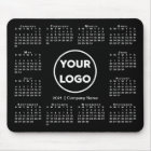 Logo simple 2021 Calendrier Business sur Noir