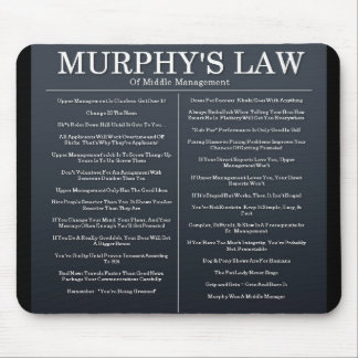 Tapis De Souris Lois de Murphys de cadre moyen