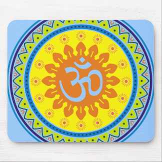 Tapis De Souris L'OM avec le style indien traditionnel Mandana