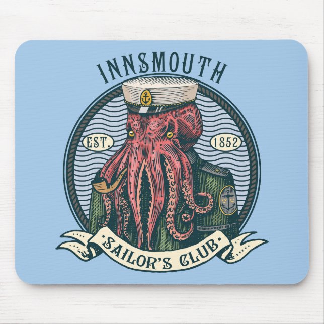 Tapis De Souris L'Ombre sur la voile de Lovecraft Innsmouth (Devant)
