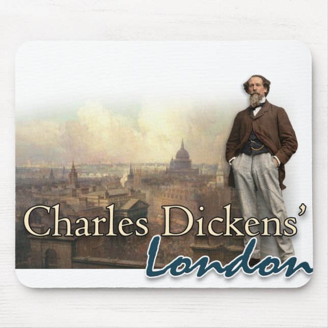 Tapis de souris Londres Charles Dickens (Devant)