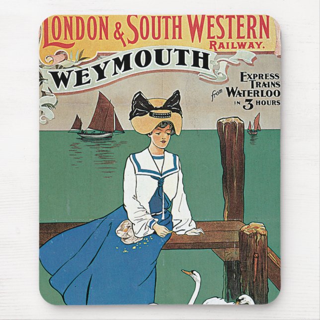 Tapis De Souris Londres et Sud-Ouest ~ Weymouth (Devant)