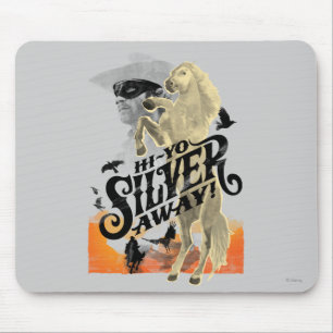 Tapis De Souris Lone Ranger and Silver - Salut - Yo Silver! Away !