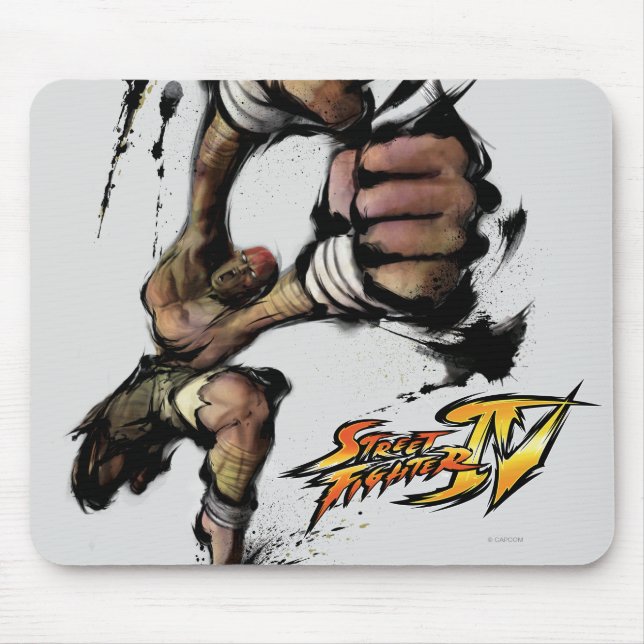 Tapis De Souris Long poinçon de Dhalsim (Devant)
