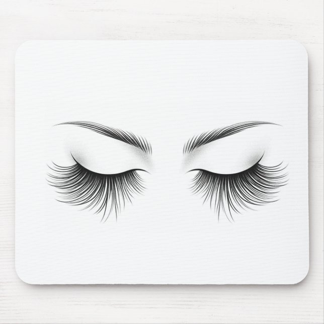 Tapis De Souris Longues Lashes Eyelash Extensions Beauté (Devant)