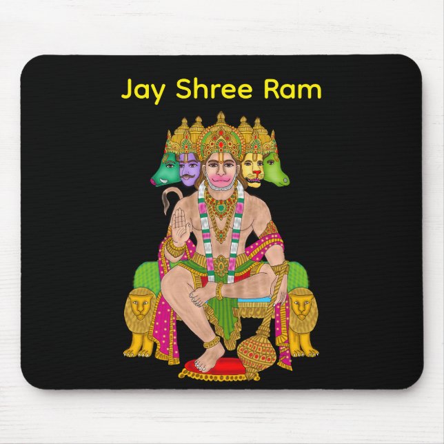 Tapis De Souris Lord Hanuman Pad | Hindu Devta Hanuman Spiri (Devant)
