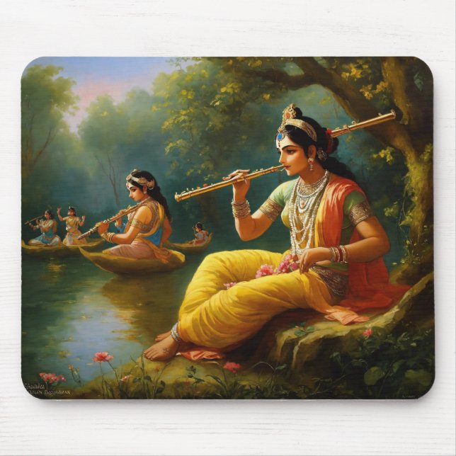 Tapis De Souris Lord krishna jouant de la flûte (Devant)