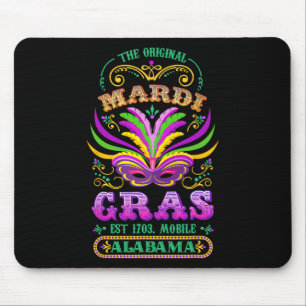 Tapis De Souris L'original Mardi Gras Mobile Alabyma 1703