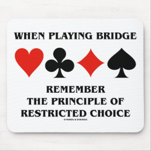 Tapis De Souris Lorsque Vous Jouez À Bridge Principe De Choix Res