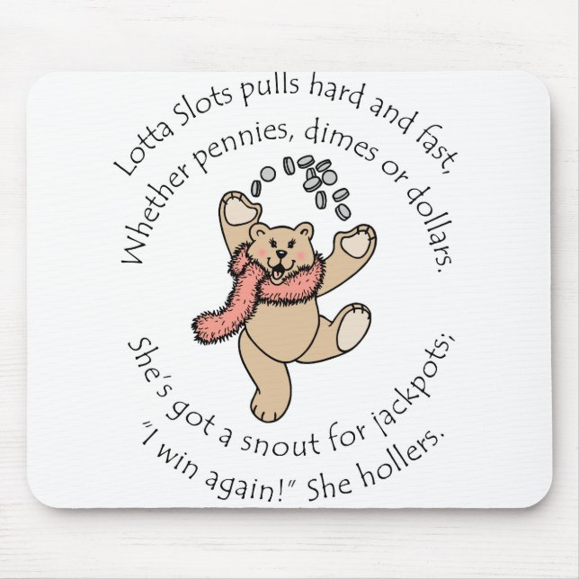 Tapis De Souris Lotta raine le nounours chanceux (Devant)