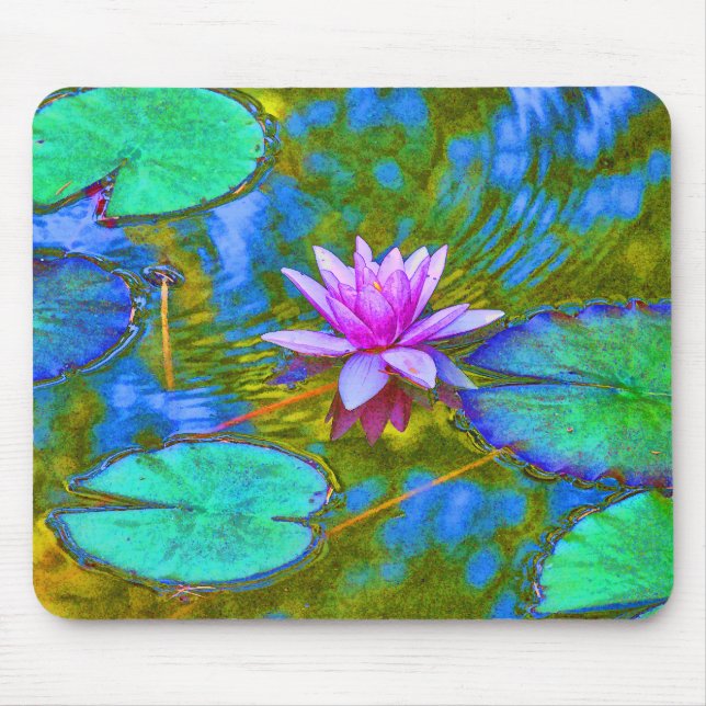 Tapis De Souris Lotus rose Lilypad - belle photo - thème de yoga (Devant)