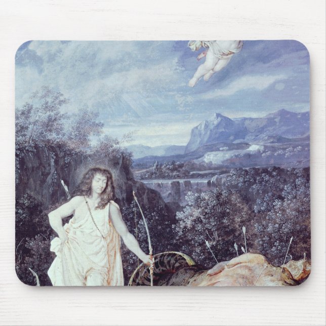 Tapis De Souris Louis XIV comme Apollo, tueur de python (Devant)